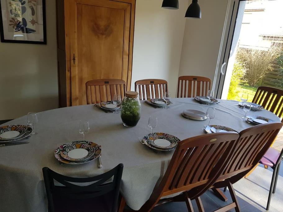 9 Pers 160 M² +Jardin- 10Mn Nantes -30Mn Mer Bouguenais Exteriör bild